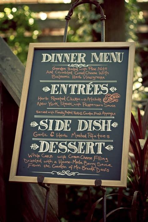 diy-chalkboard-wedding-menu | Wedding menu chalkboard, Chalkboard ...