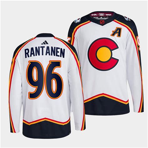 Men's Colorado Avalanche #96 Mikko Rantanen White 2022-23 Reverse Retro ...