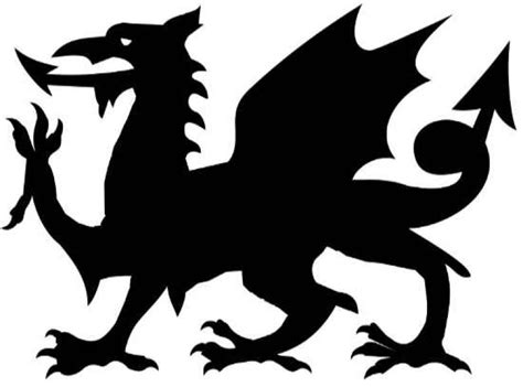 Welsh Dragon Halloween Stencil (Easy Pattern) - Ceri Shaw | americymru.net