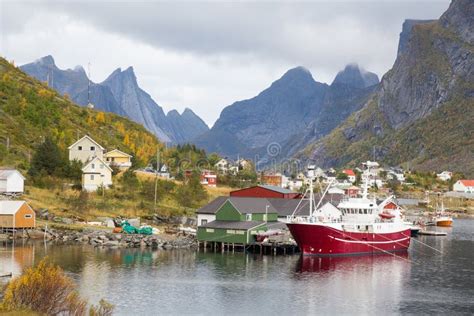 Reine Fishing Village at Lofoten Islands, Norway Stock Photo - Image of landscape, boat: 68499750