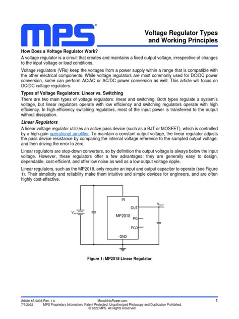 2020 SEO Voltage Regulator Types and Working Principles r1.0 | PDF | Amplifier | Computer ...