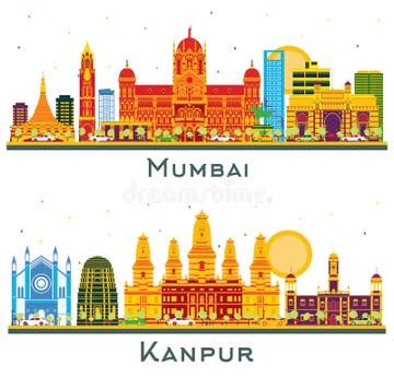 Mumbai Skyline Outline Stock Illustrations – 303 Mumbai Skyline Outline ...