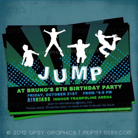 Trampoline Party Invitation Templates - Invitation Design Blog