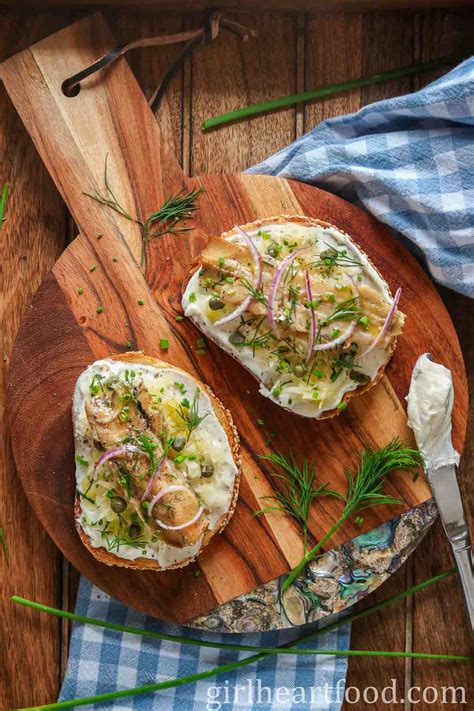 Smoked Herring on Toast With Cream Cheese | Girl Heart Food®