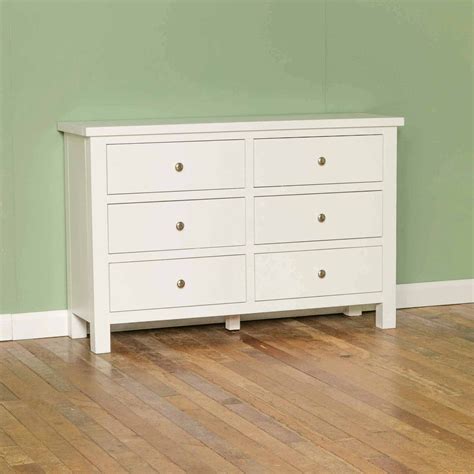 Cornish White 6 Drawer Chest | Classic home furniture, Wide chest of drawers, 6 drawer chest