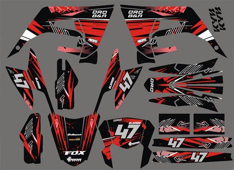 Kit déco Derbi 50 2018-2020 - Red Line | Kitdeco-moto.fr