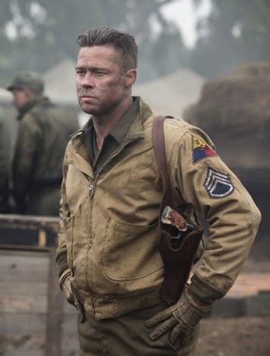 Brad Pitt Fury Jacket - Filmstaroutfits.com