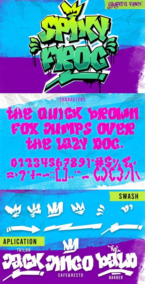 Spiky Frog - Sharp Graffiti Font | Creative Piata in 2022 | Graffiti font, Graffiti, Graffiti styles