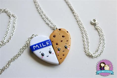 Fun, modern best friend necklaces that go beyond the heart split in two.