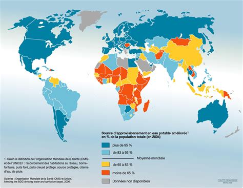 Accès à l'eau potable, par Philippe Rekacewicz (Le Monde diplomatique, mars 2008)