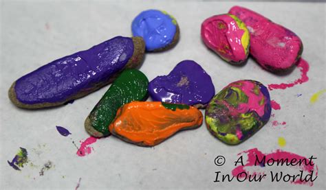 Rock Flower Painting - A Moment in our World