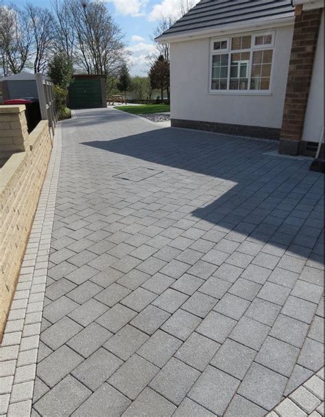 grey block paving - Google Search | Paver patio, Brick driveway, Block ...