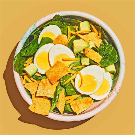 Breakfast Salad with Spinach & Egg