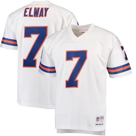 Mitchell & Ness John Elway Denver Broncos White Replica Retired Player ...