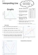 Interpreting Line Graphs Differentiated Worksheets - Data/Statistics ...