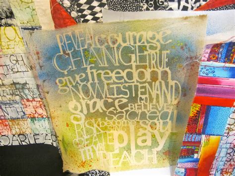 Sharon's Urban Threads: Stencil, Fabric, Paint