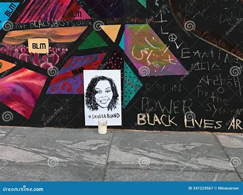 Sandra Bland Portrait Stands Out in Black Lives Matter Mural, Portland ...