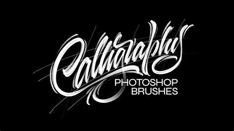 20 Calligraphy Photoshop Brushes