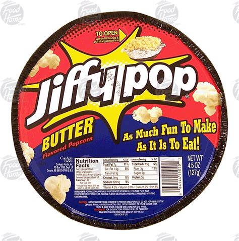 Jiffy Pop Popcorn Nutritional Information - Nutrition Ftempo