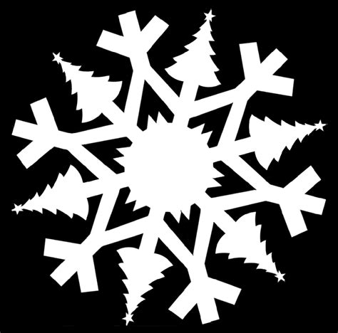 5 Christmas-Themed Paper Snowflake Templates - Holidappy