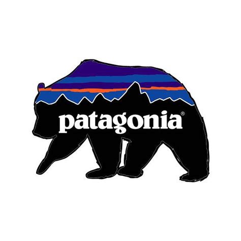 Download Bear Silhouette With Patagonia Logo Wallpaper | Wallpapers.com