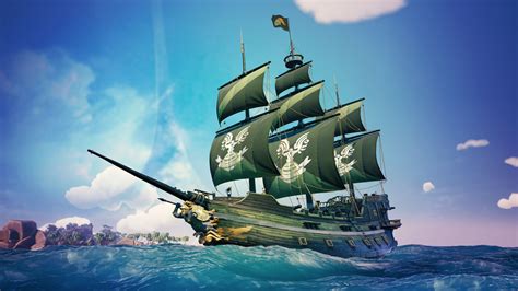 sea of thieves spartan ship 8k Mac Wallpaper Download | AllMacWallpaper