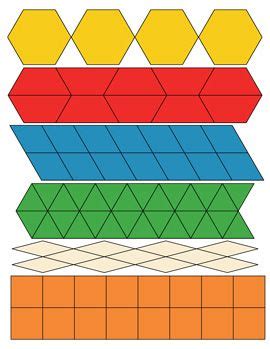 Free Paper Pattern Block Templates | Printable Pattern Block Shapes PDF – Tim's Printables ...