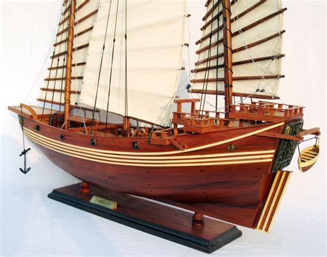 Chinese Junk Wooden Model Ship - GN - Premier Ship Models