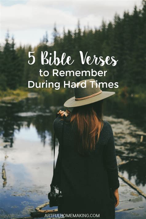 5 Bible Verses for Hard Times - Artful Homemaking