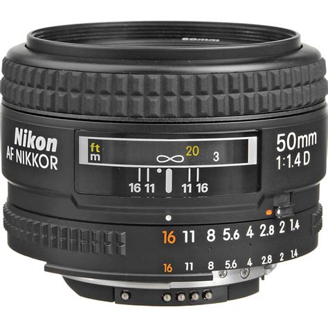 Nikon AF NIKKOR 50mm f/1.4D Autofocus Lens 1902 B&H Photo Video