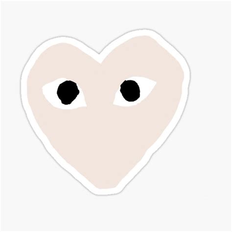 "LIGHT BEIGE HEART" Sticker for Sale by abbyereyna | Redbubble