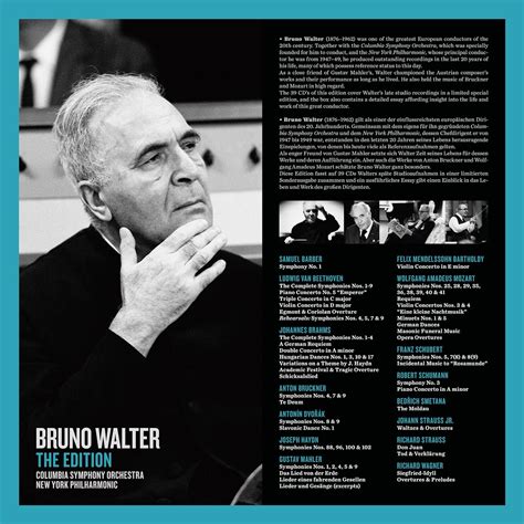 Bruno Walter’s new 39 CD box-set released, with Columbia Symphony Orchestra & New York ...