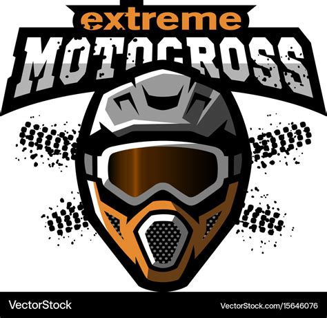 Dirt Bike Helmet Vector