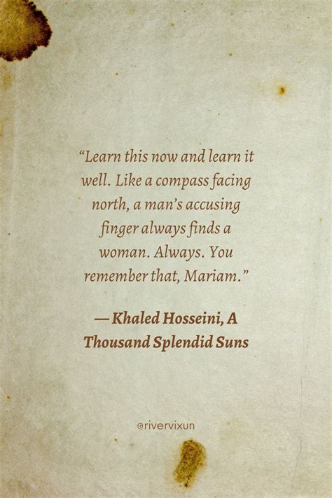 Quotes from A Thousand Splendid Suns by Khaled Hosseini