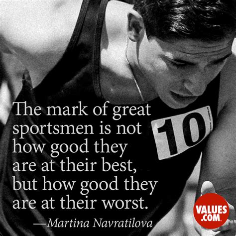 “The mark of great sportsmen is not how good | The Foundation for a ...