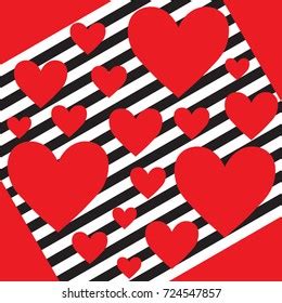 Vektor Stok Red Heart Middle Background Black White (Tanpa Royalti) 2123850632 | Shutterstock