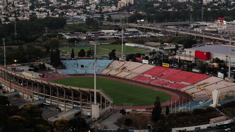 Aerial view of cityscape of Ramat Gan Stadium 5091345 Stock Video at ...