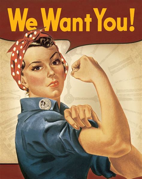 Rosie the riveter, Rosie the riveter poster, Women in history