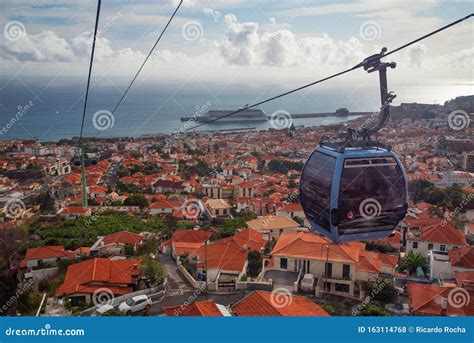 Cable Car in Funchal in Madeira Island Editorial Stock Photo - Image of area, urban: 163114768