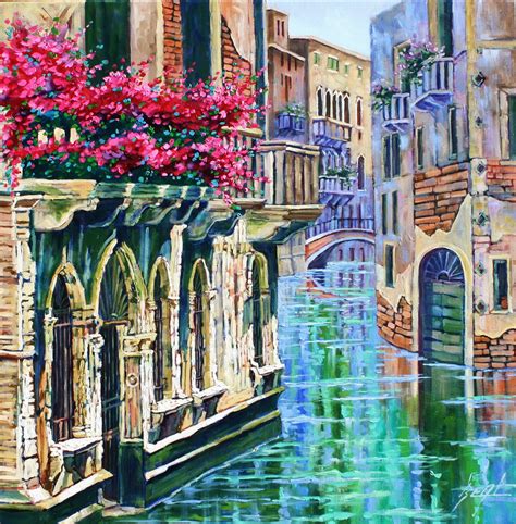 VENICE Art Giclee Canvas Print Original Venice Oil painting | Etsy