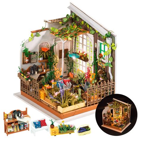 Rolife DIY Miniature Dollhouse Kit, Tiny House Kits Mini Model Building ...