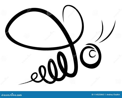 Logo av biet vektor illustrationer. Illustration av symbol - 114525865