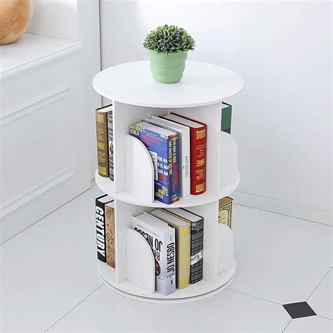 Buy Creative 360°Rotating Bookcase, Easy Assemble Student Bookshelf, Home Storage Rack, Fashion ...