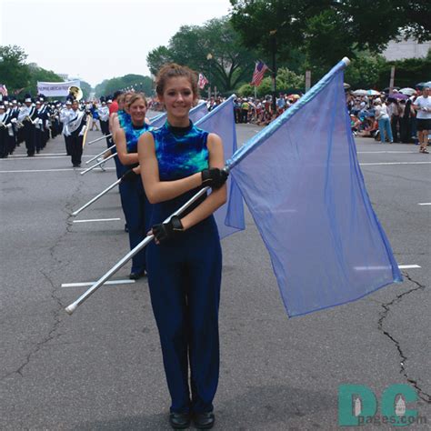 marching band flag girl