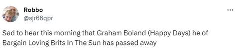 Bargain Loving Brits in the Sun and Benidorm legend Graham Boland dies