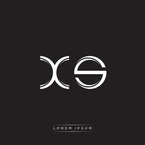 XS Initial Letter Split Lowercase Logo Modern Monogram Template ...