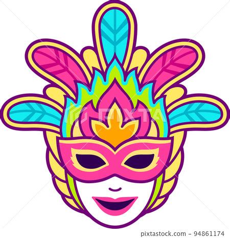 Carnival mask for Masskara Festival - Stock Illustration [94861174] - PIXTA