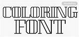 🐌 Fonts For Coloring FREE  MockoFUN sketch template