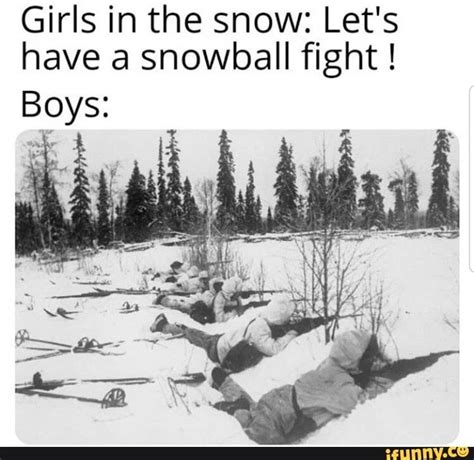 snowball fight meme - Helene Kovacevic