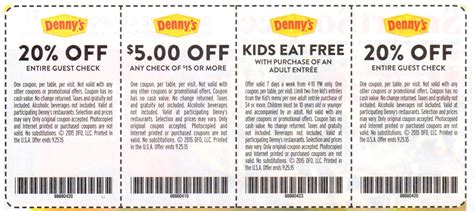 Dennys Coupon Printable